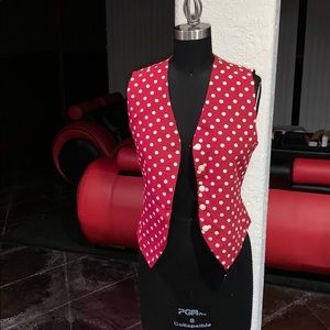 Polka dot vest